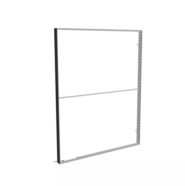 200x250cm - S100 LED Wall Frame, Black Profile