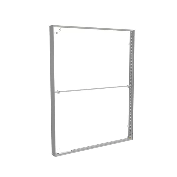 Profil S150D LED - Wandrahmen 200x250, Silbernes Profil