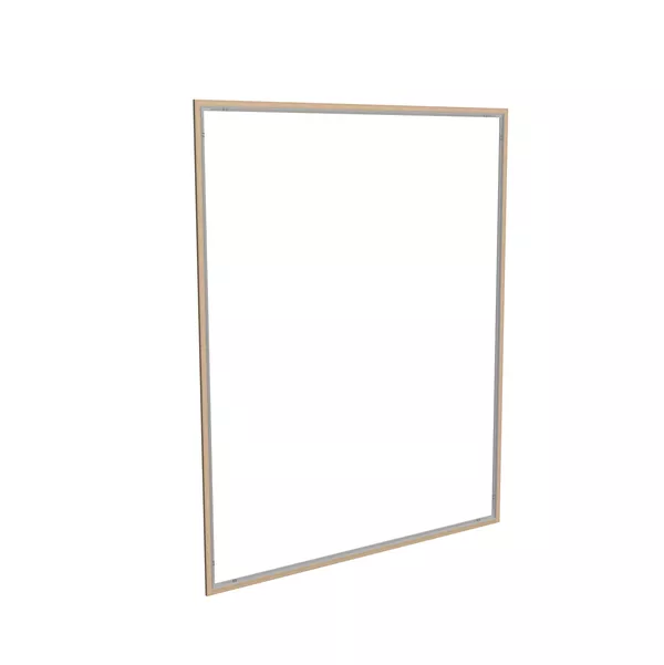 100x100cm - Wall Mounted SEG Frame S18, silver [CLONE] [CLONE] [CLONE]