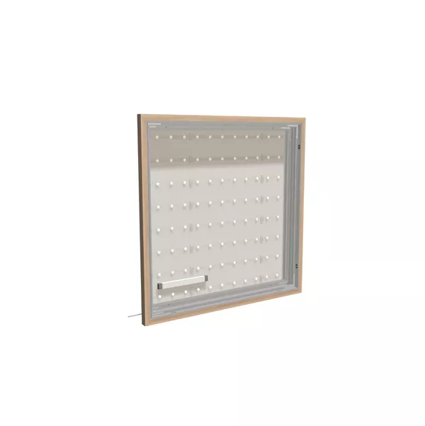 100x100cm - cadre debout S100 LED, profil argenté [CLONE] [CLONE] [CLONE]