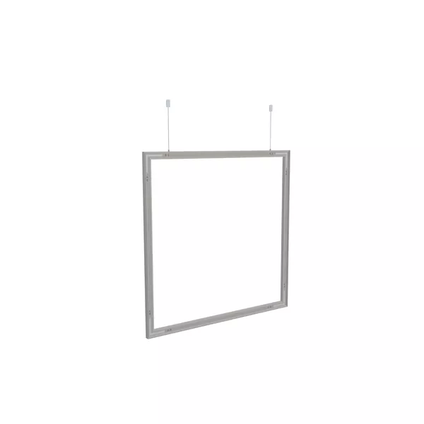 Hanging Frame S25 100x100 cm, Silver Profile, Cables