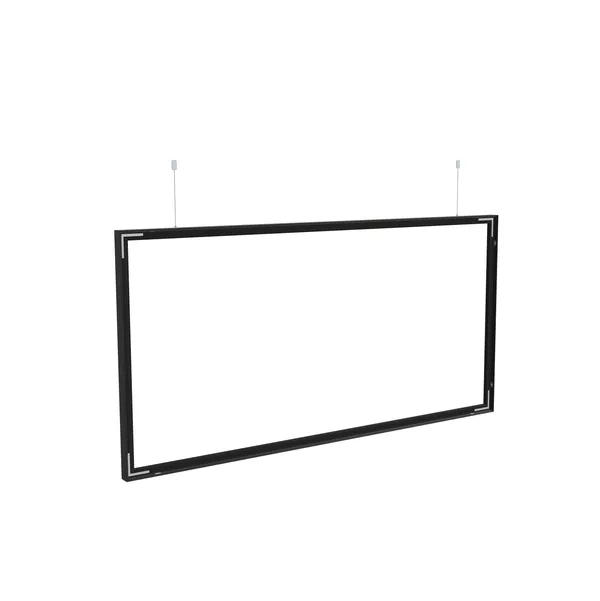 Hanging Frame S50D 100x100 cm, Black Profile, Cables