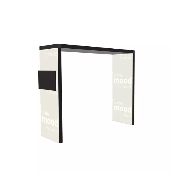 Modularico BRIDGE M100LED Exhibition Stand, 300x260x100 cm with TV Mount