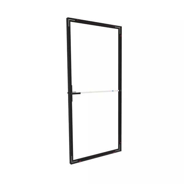 77x198cm - Portes Modularico M100, profil noir