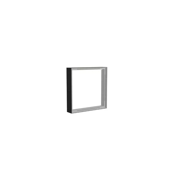 50x50cm - wall extension Modularico M100LED, black profile