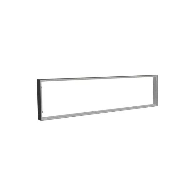 200x50cm - wall extension Modularico M100LED, black profile