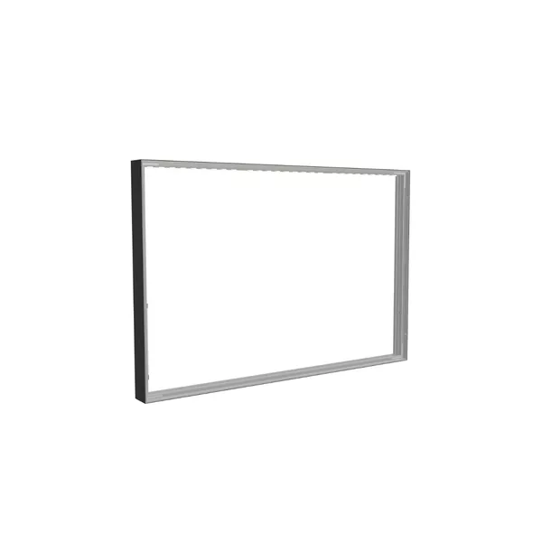 150x100cm - Modularico M100LED Wandverlängerung, schwarzes Profil