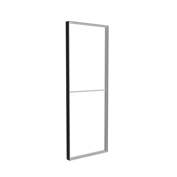 90x250cm - Modularico M100 Standardwand, schwarzes Profil