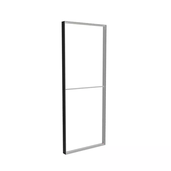 98x250cm - Modularico M100 standard wall, black profile