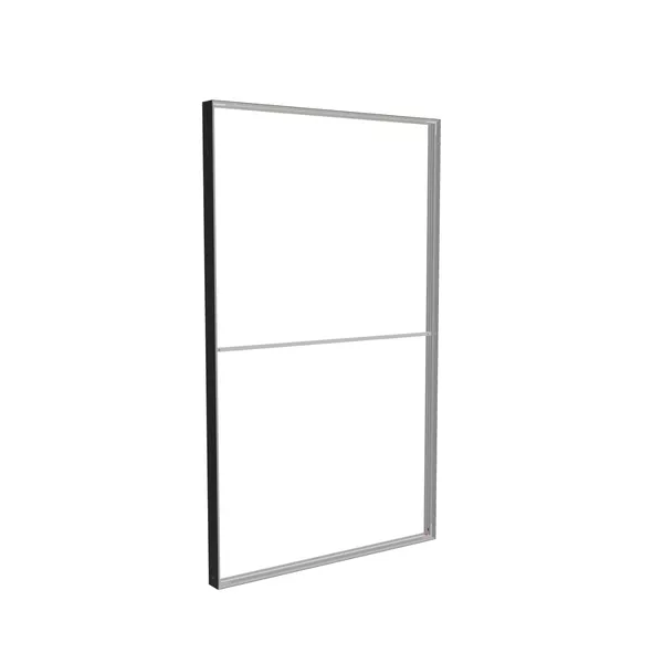 150x250cm - Modularico M100 Standardwand, schwarzes Profil