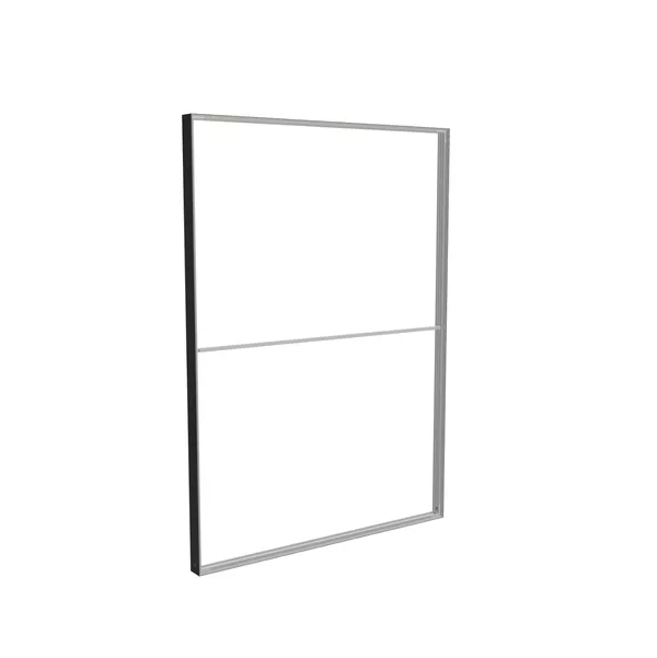 180x250cm - Modularico M100 standard wall, black profile