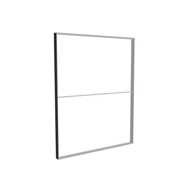 200x250cm - Standard-Modularico M100 Wand, schwarzes Profil