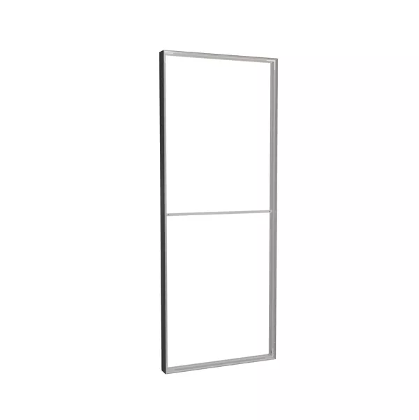 98x250cm - Modularico M100 Frontdeckenwand, schwarzes Profil