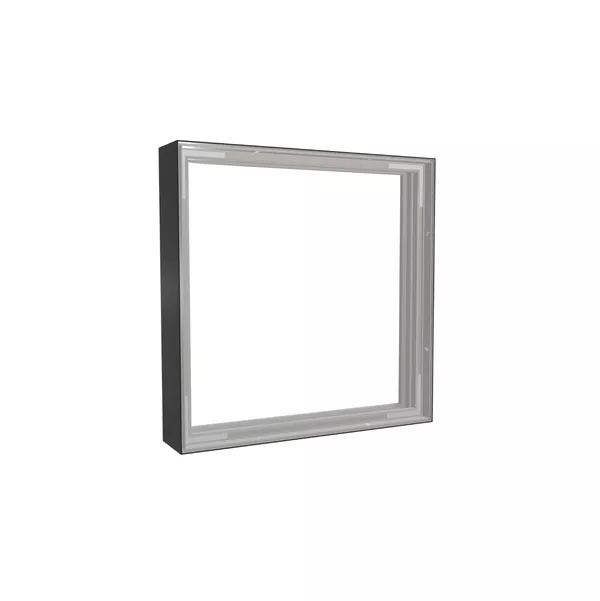 50x50cm - Wandlerweiterung Modularico M100LED, schwarzes Profil [CLONE]