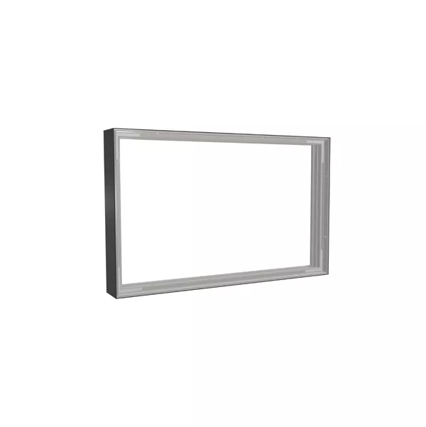 80x50cm - Wandlerweiterung Modularico M100LED, schwarzes Profil [CLONE]