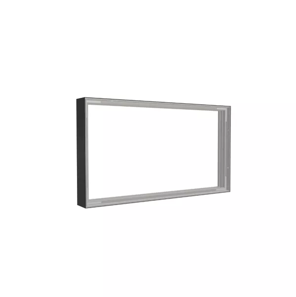 90x50cm - Extension murale Modularico M100, profil noir