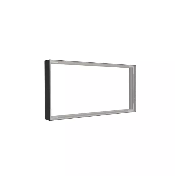 100x50cm - wall extension Modularico M100LED, black profile [CLONE]