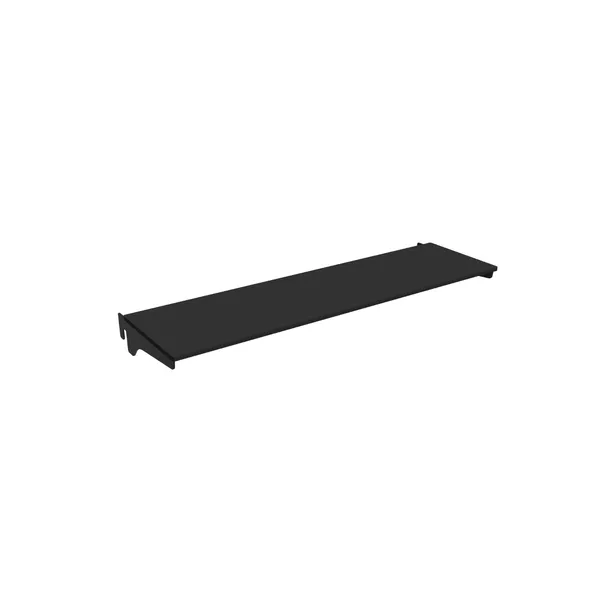 90x25cm - Étagère HPL Faro avec supports de 25 cm, noire