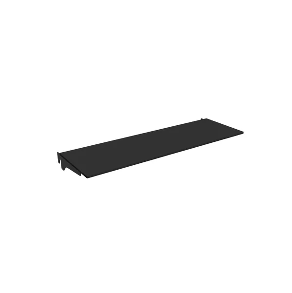 100x32cm - HPL Faro shelf with 25cm mounts, black