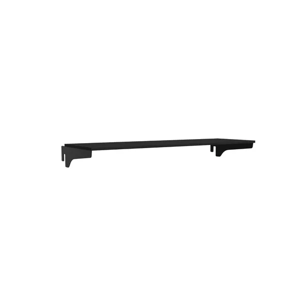 80x25cm - HPL shelf Faro with 25cm mounts, black