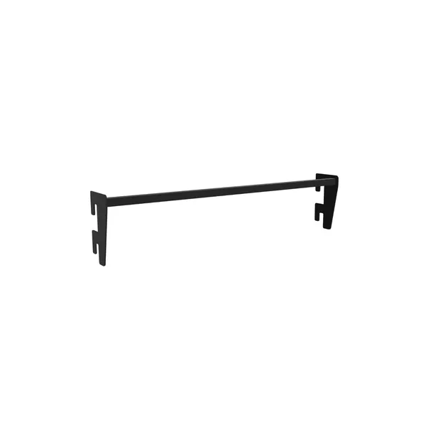 80cm - Horizontal hanger with 5cm mounts, black