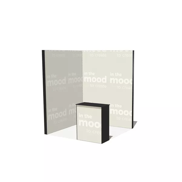 Modularico M100LED, L-Shaped, 200x200cm, Counter