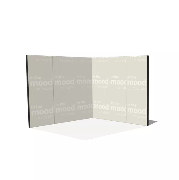 Modularico M100LED, L-Layout, 300x300cm