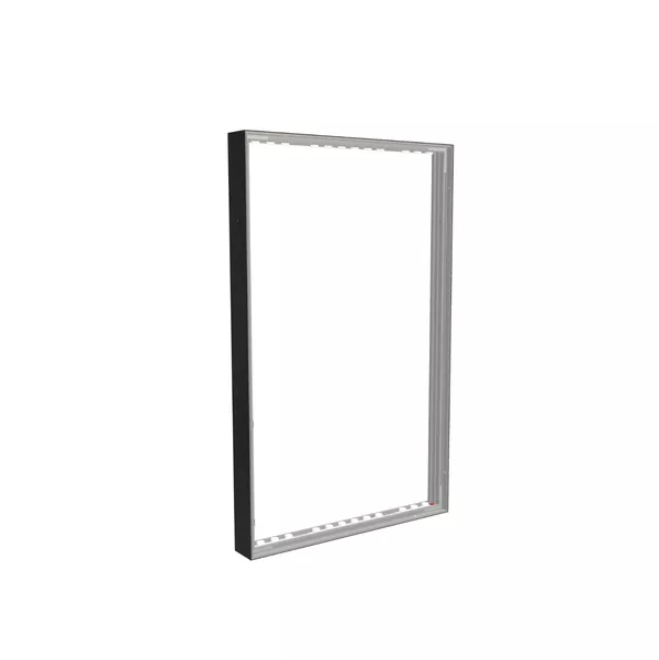 78x125cm - Quadro Wall Modularico M100LED, black profile