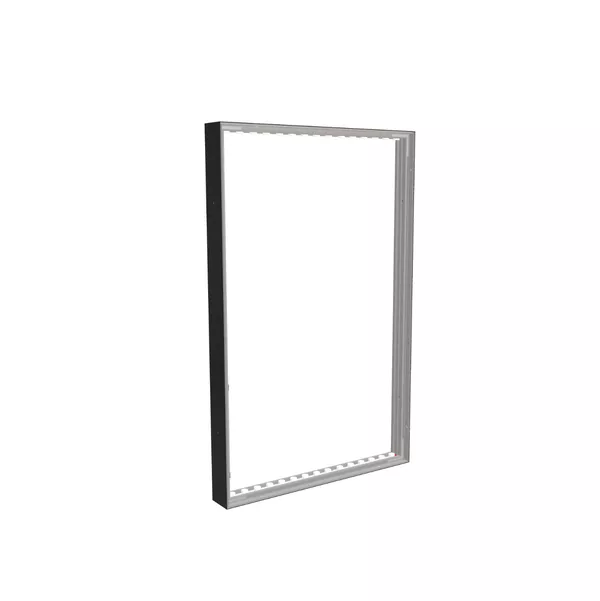 80x125cm - ściana Quadro Modularico M100LED, profil czarny