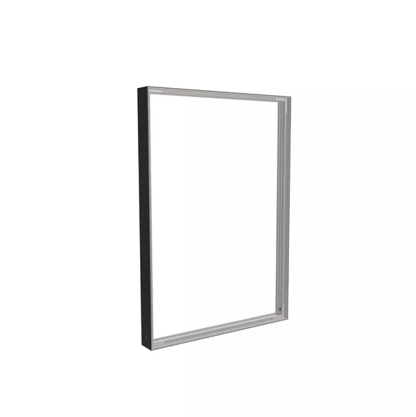 88x125cm - Quadro-Wand Modularico M100, schwarzes Profil