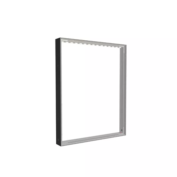 80x100cm - Quadro Wall Modularico M100LED, black profile