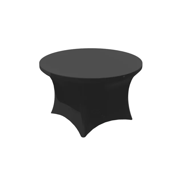 Black cover for round event table 122cm