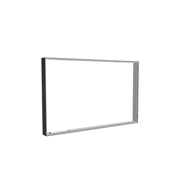 200x125cm - ściana standardowa Modularico M150LED, profil czarny