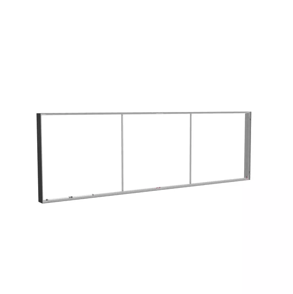 400x125cm - ściana standardowa Modularico M150LED, profil czarny