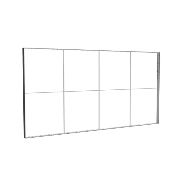 585x300cm - ściana standardowa Modularico M150LED, profil czarny