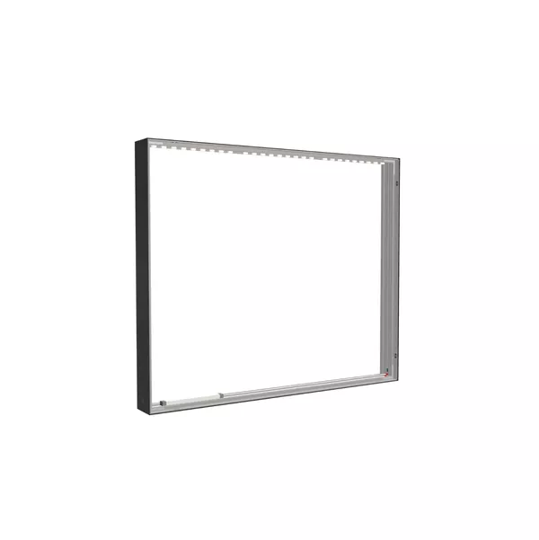 150x125cm - ściana standardowa z wyjściem górnym Modularico M150LED, profil czarny