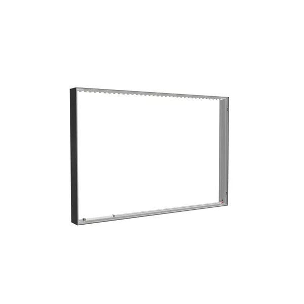 185x125cm - ściana standardowa z wyjściem górnym Modularico M150LED, profil czarny