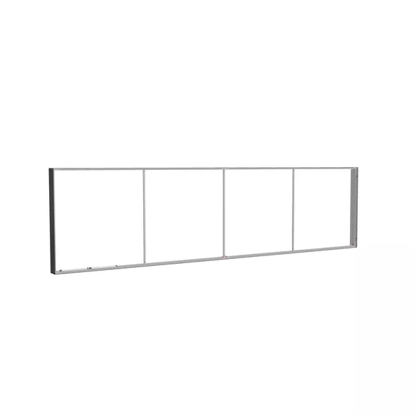 485x125cm - ściana standardowa z wyjściem górnym Modularico M150LED, profil czarny