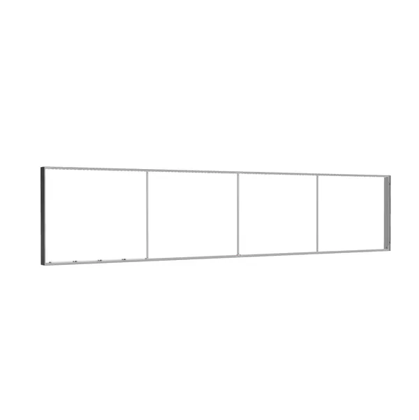 585x125cm - ściana standardowa Modularico M150LED, profil czarny