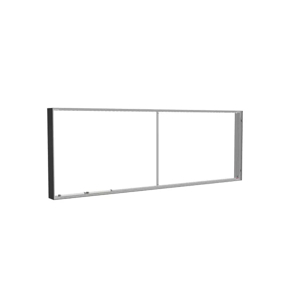 285x100cm - ściana standardowa Modularico M150LED, profil czarny