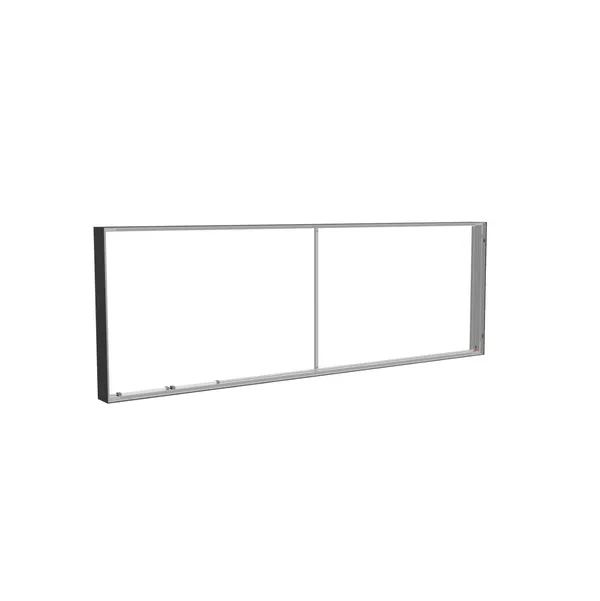 300x100cm - ściana standardowa z wyjściem górnym Modularico M150LED, profil czarny