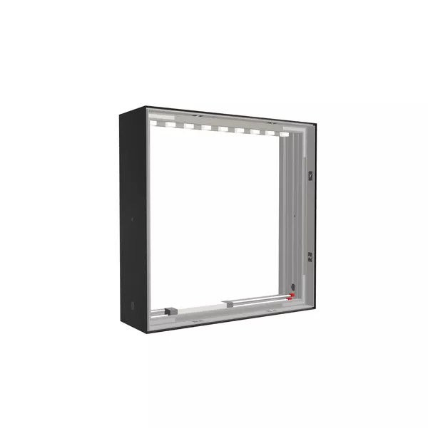 50x50cm - ściana standardowa Modularico M150LED, profil czarny