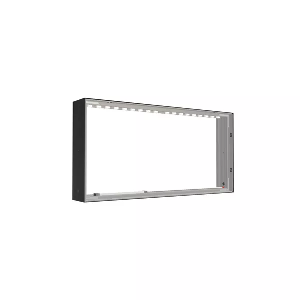 100x50cm - ściana standardowa Modularico M150LED, profil czarny