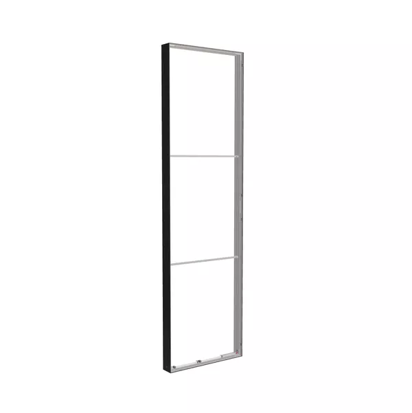 100x350cm - ściana standardowa Modularico M150LED, profil czarny