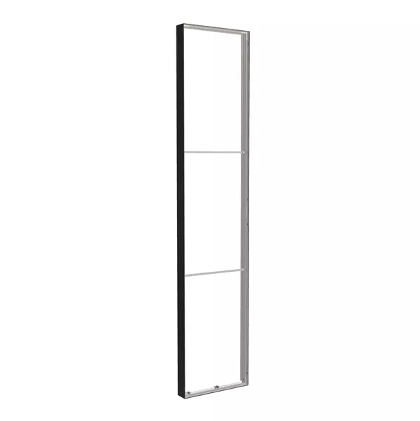 85x400cm - ściana standardowa Modularico M150LED, profil czarny