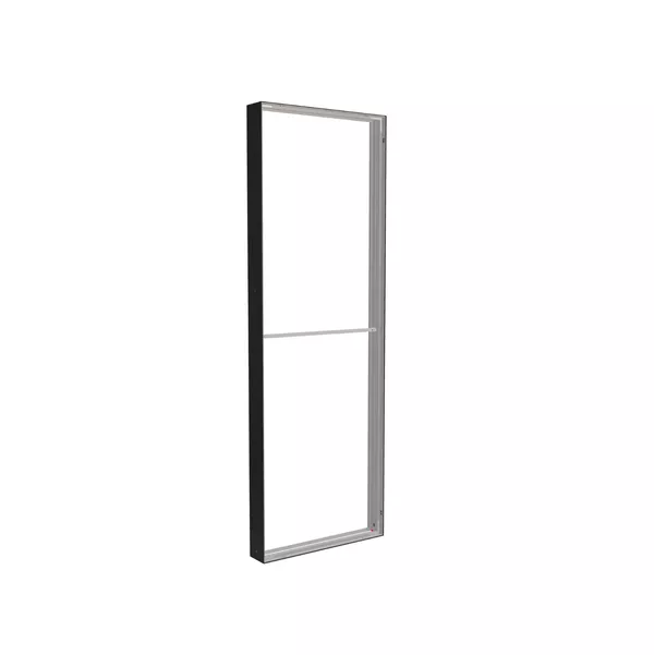 85x250cm - ściana standardowa Modularico M150, profil czarny