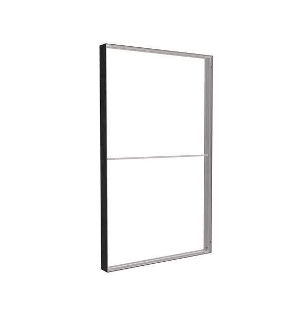 150x250cm - ściana standardowa Modularico M150, profil czarny