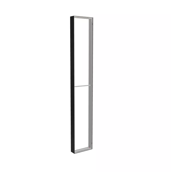 50x300cm - ściana standardowa Modularico M150, profil czarny