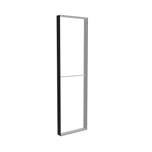 85x300cm - ściana standardowa Modularico M150, profil czarny