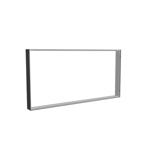 200x100cm - ściana standardowa z wyjściem górnym Modularico M150LED, profil czarny